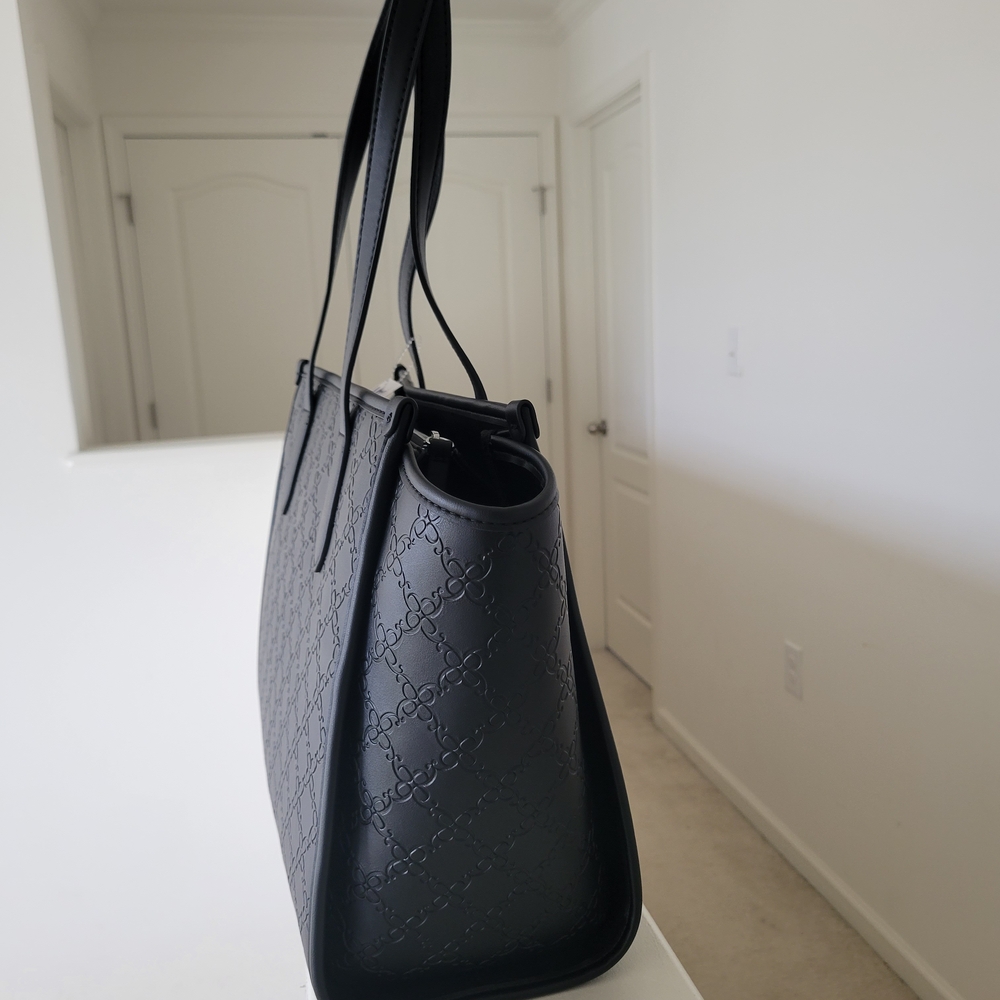 Nine West Elegant Black Leather Tote
